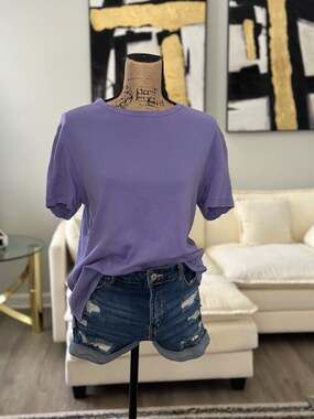 Kim Rogers Women's Short Sleeve 100% Cotton Crewneck T-Shirt Size M